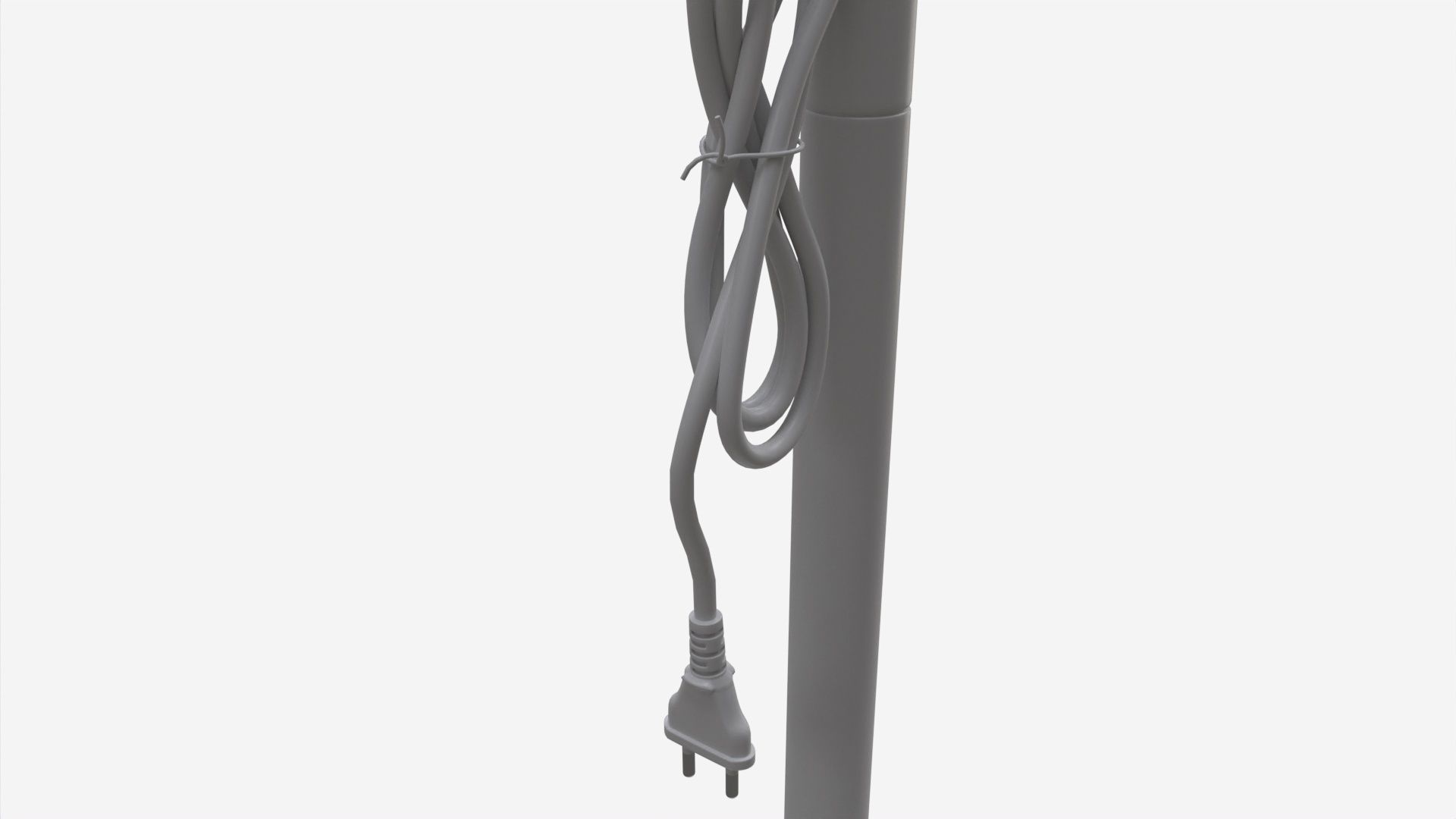 Floor Fan White 3D model_4