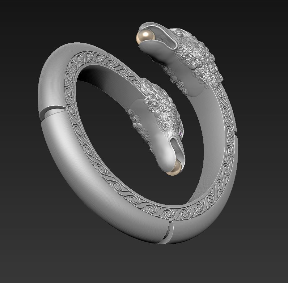 ring eagle 3D print model_4