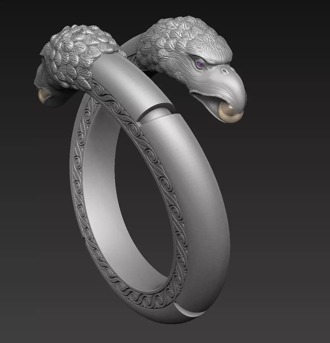 ring eagle 3D print model_0