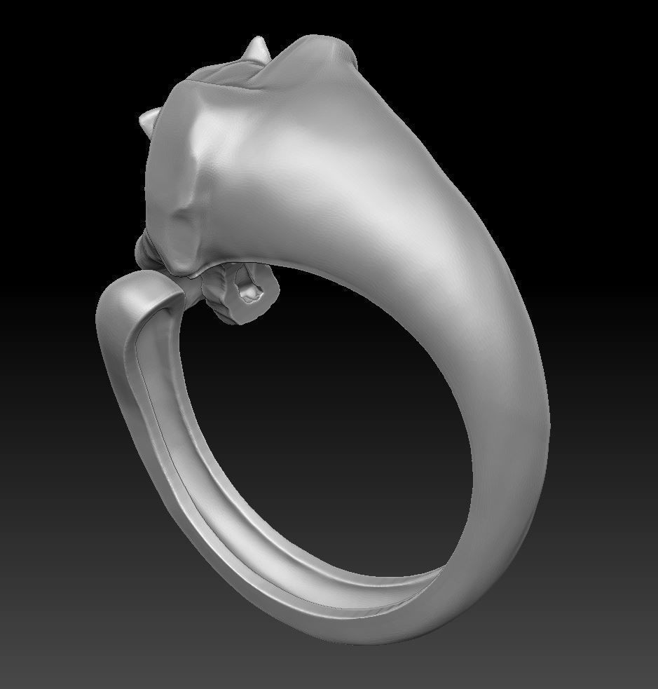 Ring panther 3D print model_4