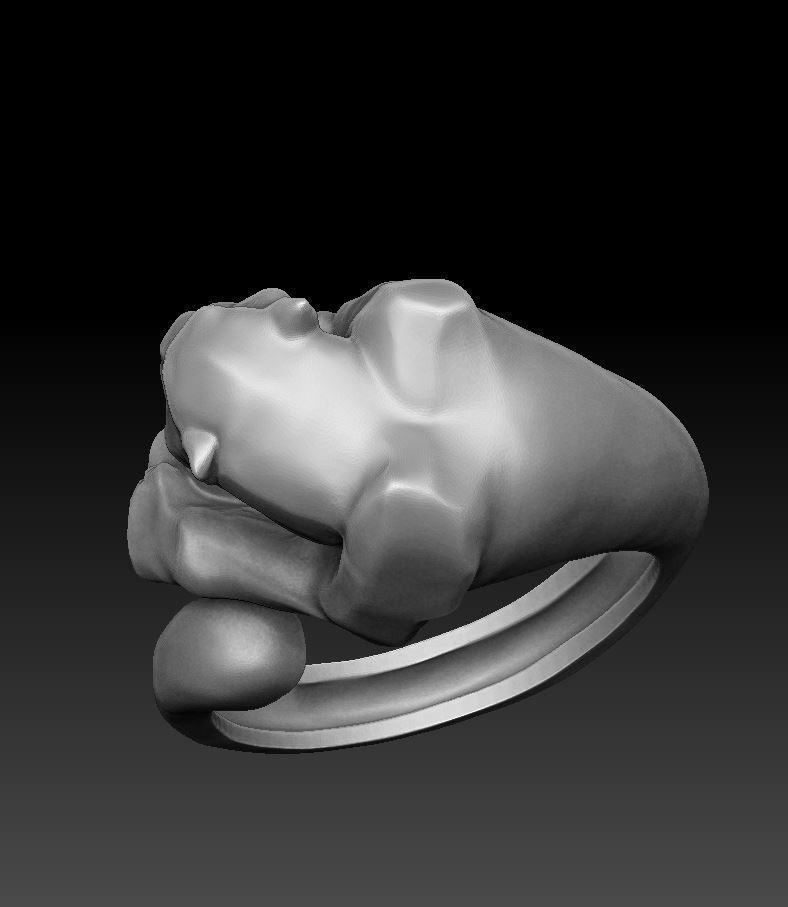 Ring panther 3D print model_3