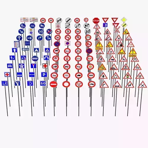 120 France Traffic Road Signs