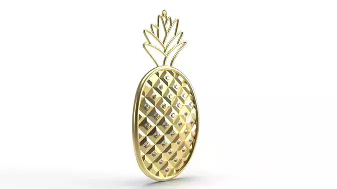 Pineapple Pendant 3D model