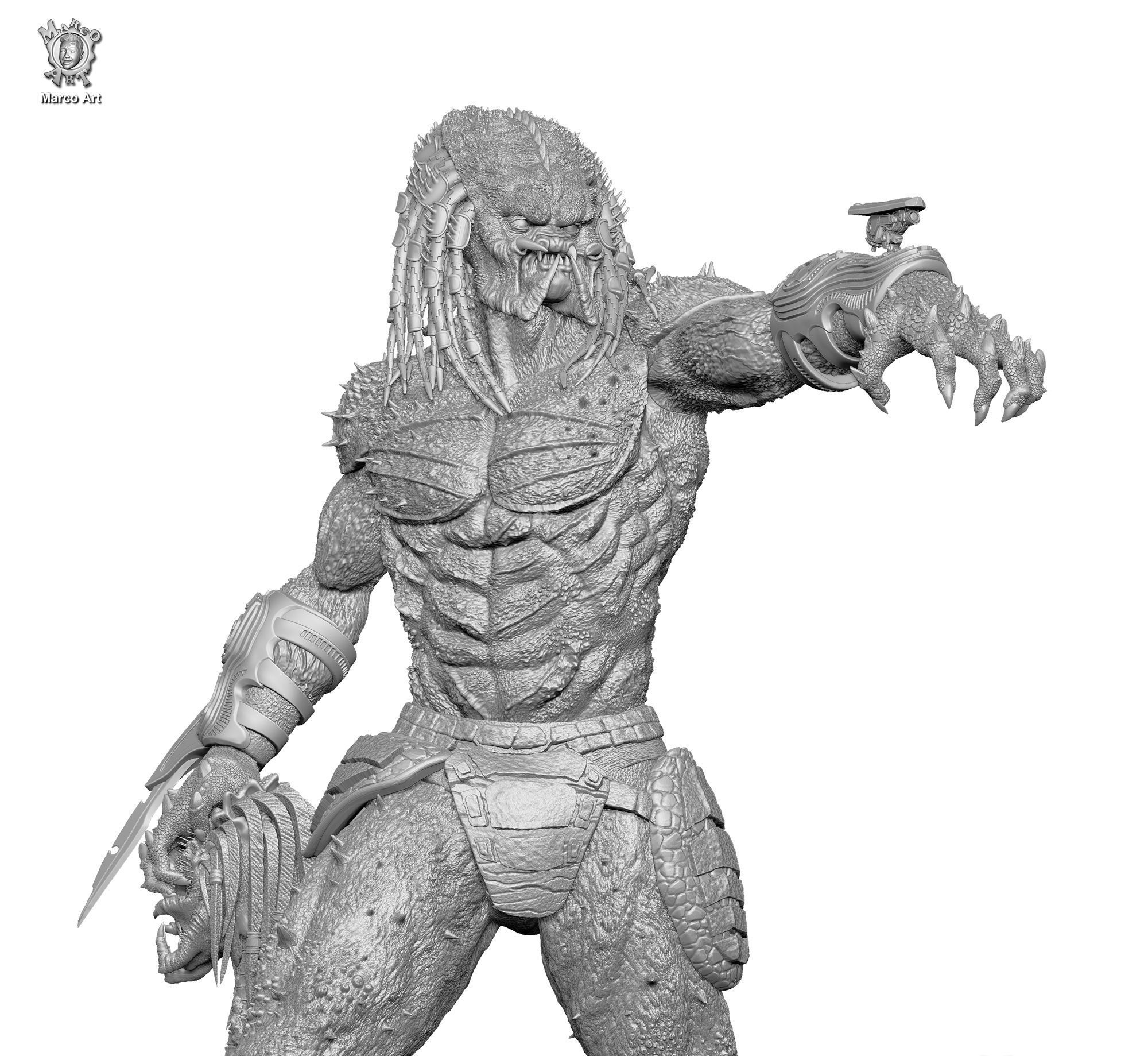 Upgrade Predator 3D stl file 3D print model_2