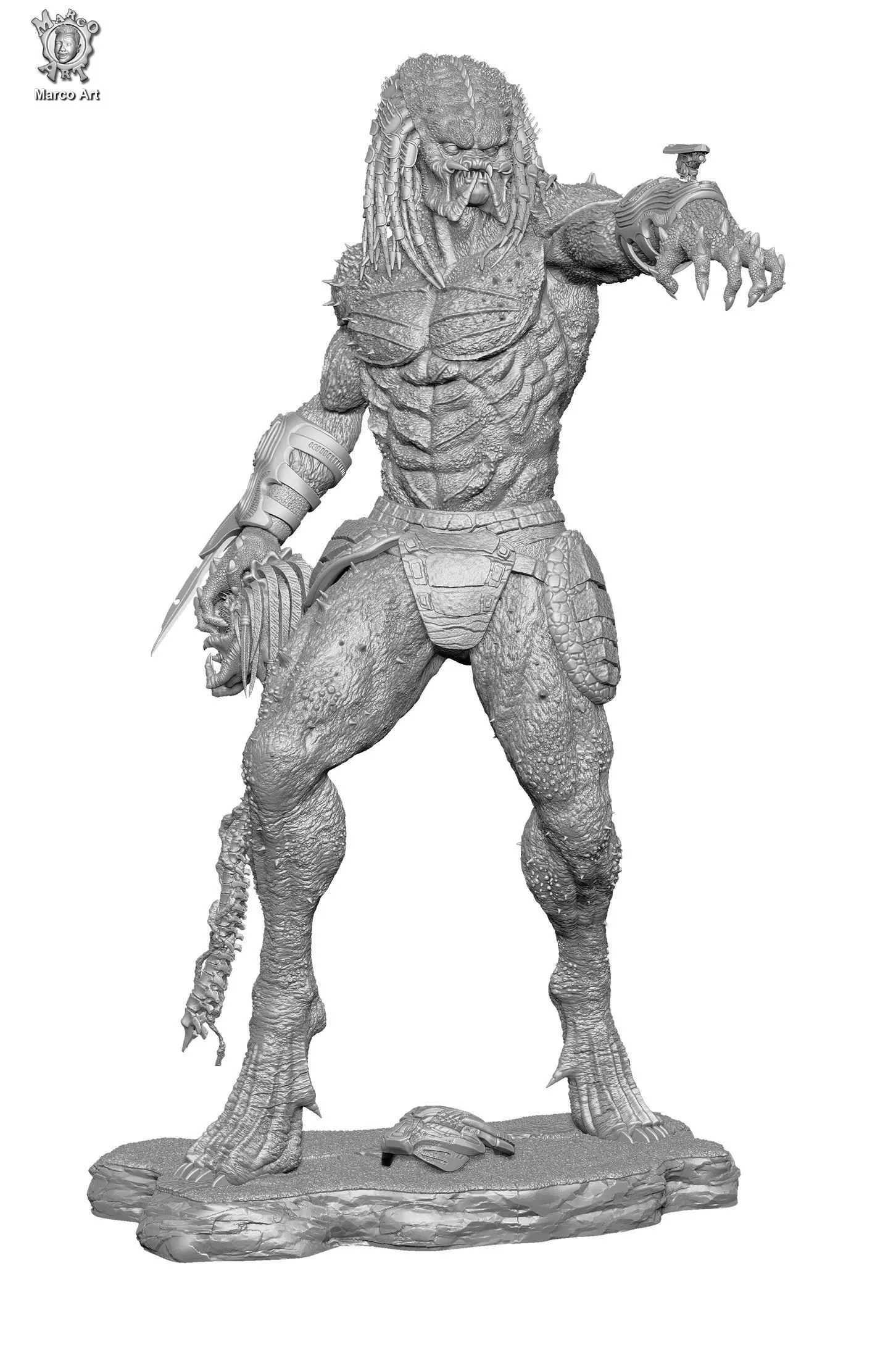 Upgrade Predator 3D stl file 3D print model_0