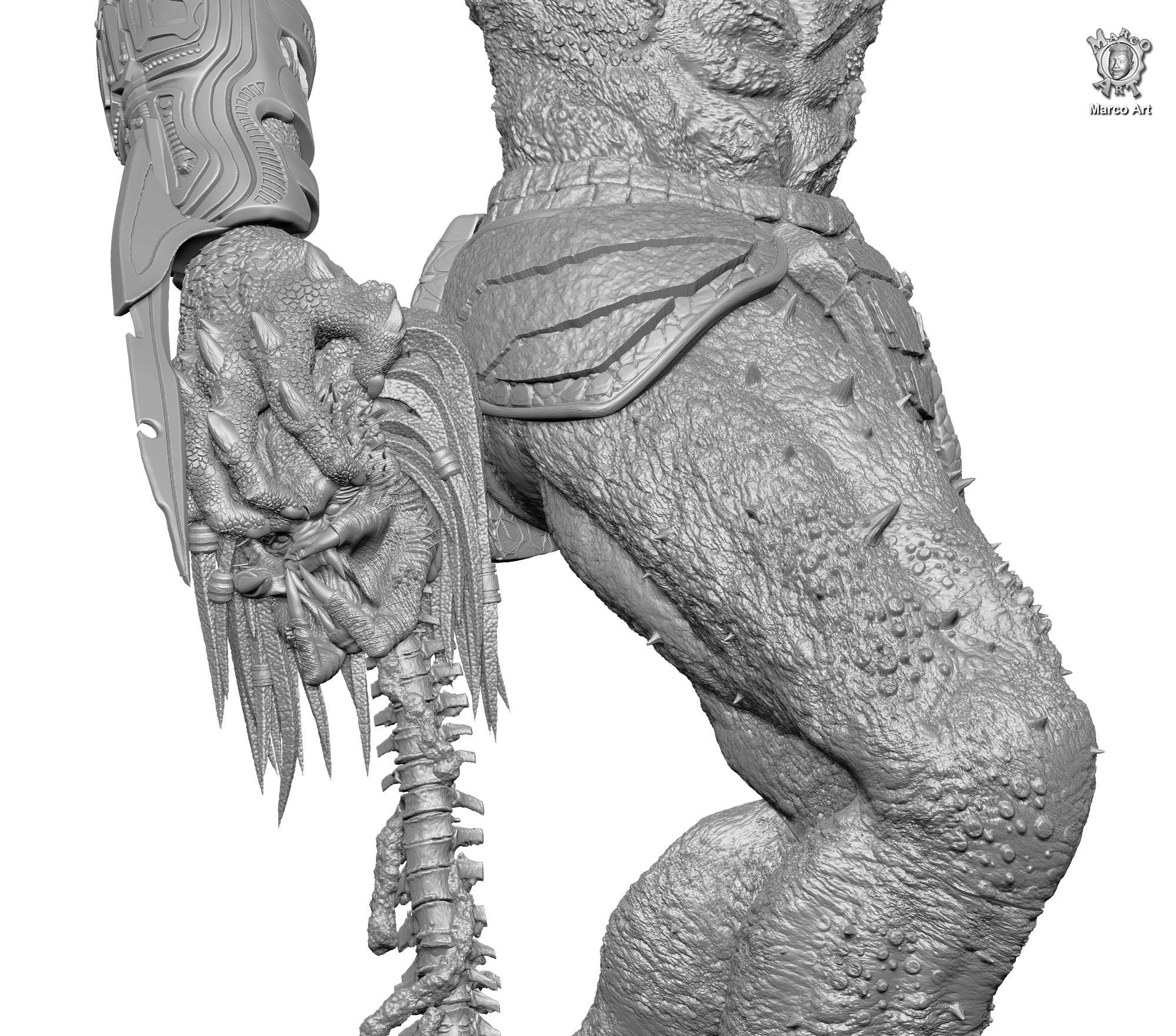 Upgrade Predator 3D stl file 3D print model_3
