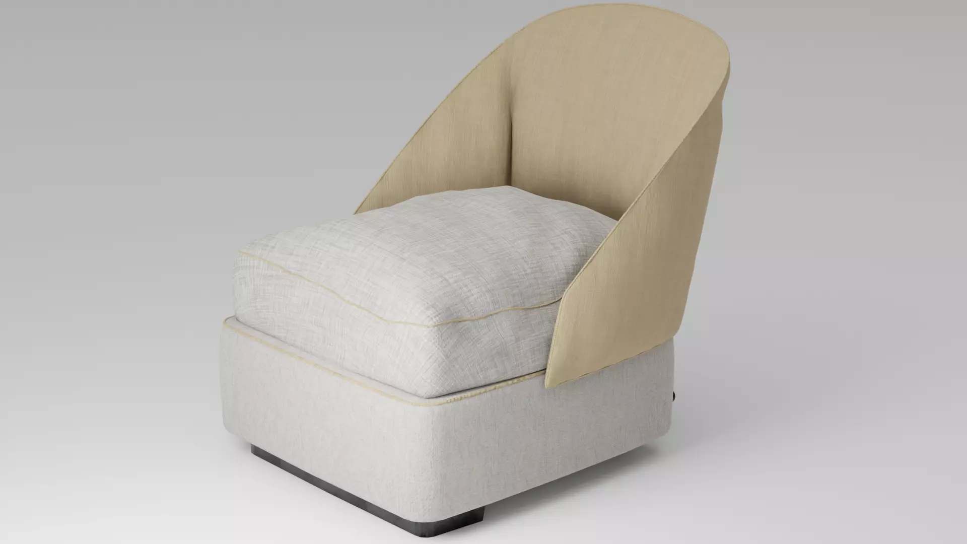 Armchair chair with cushion on top Free 3D model