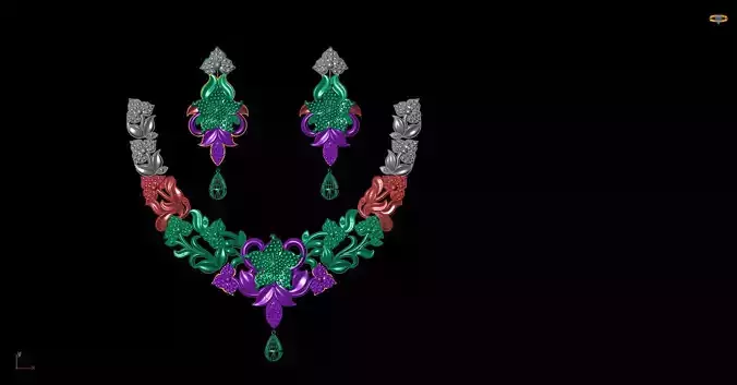 plain necklace set light waight