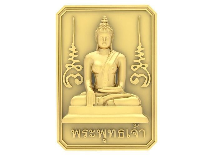 ThaiLand Buddha Pendant 3762 3D print model