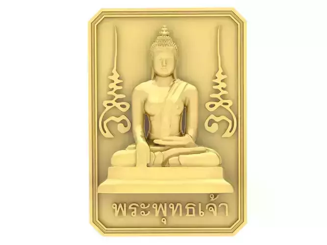 ThaiLand Buddha Pendant 3762 3D print model