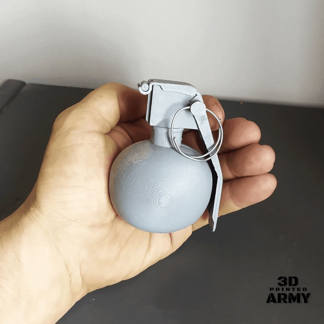 GRENADE US M-67 - STL files - 3D printing  3D print model_4