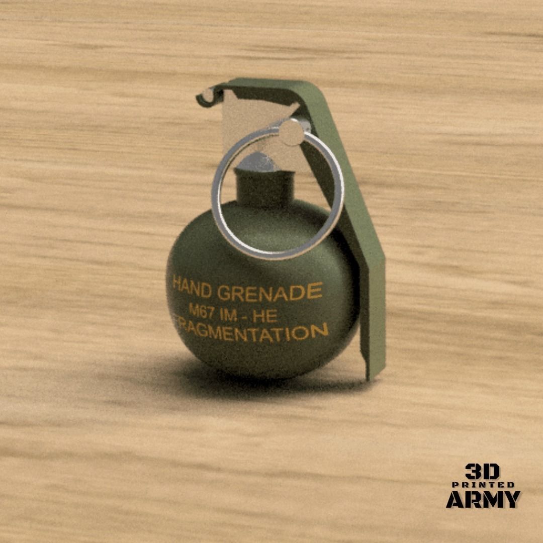 GRENADE US M-67 - STL files - 3D printing  3D print model_1