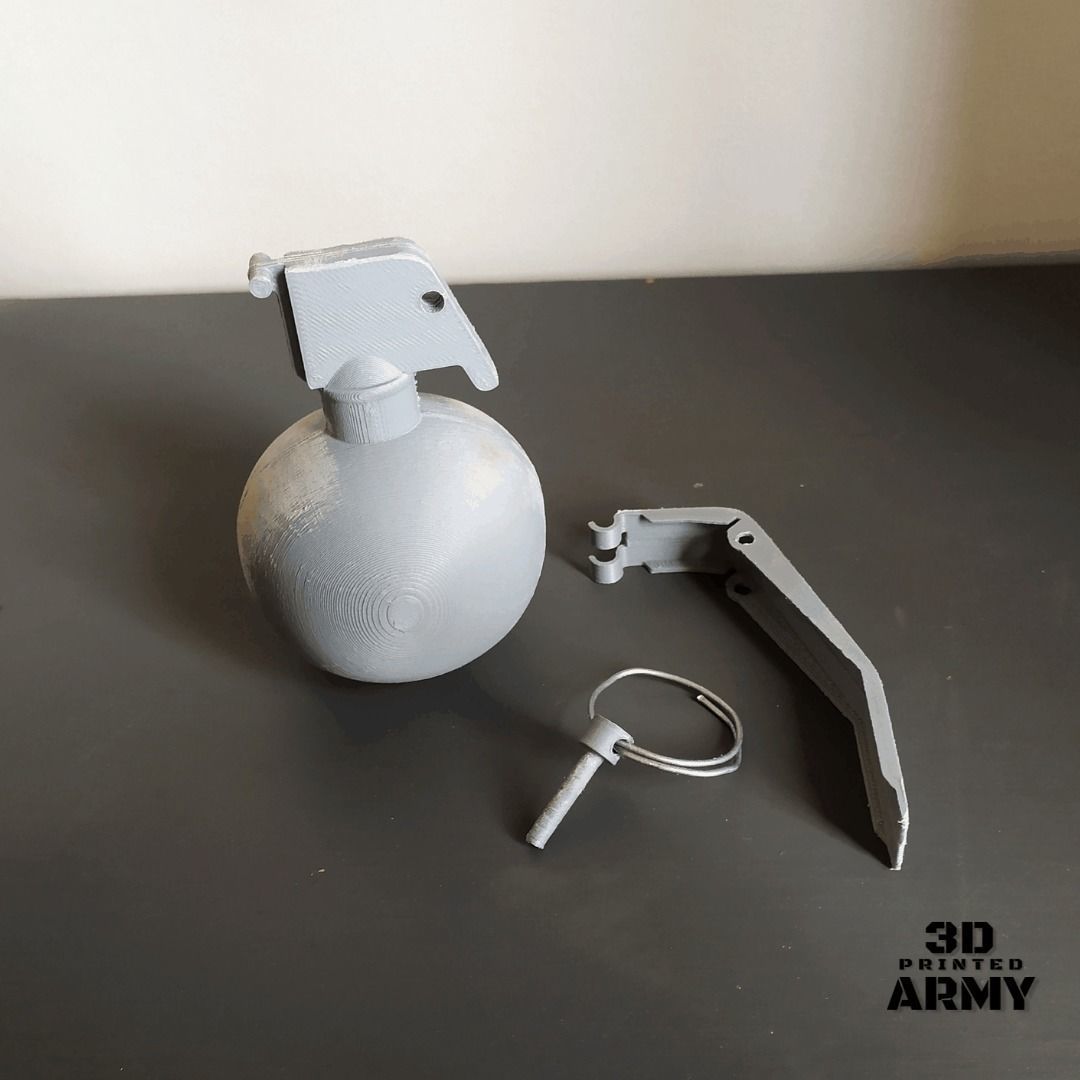 GRENADE US M-67 - STL files - 3D printing  3D print model_5