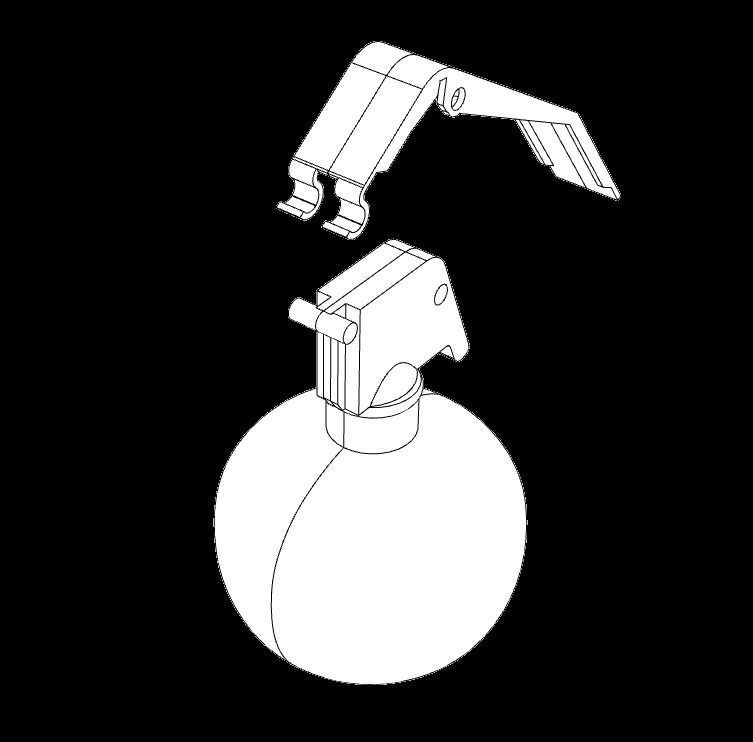 GRENADE US M-67 - STL files - 3D printing  3D print model_14