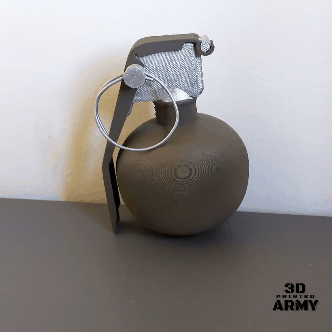 GRENADE US M-67 - STL files - 3D printing  3D print model_7