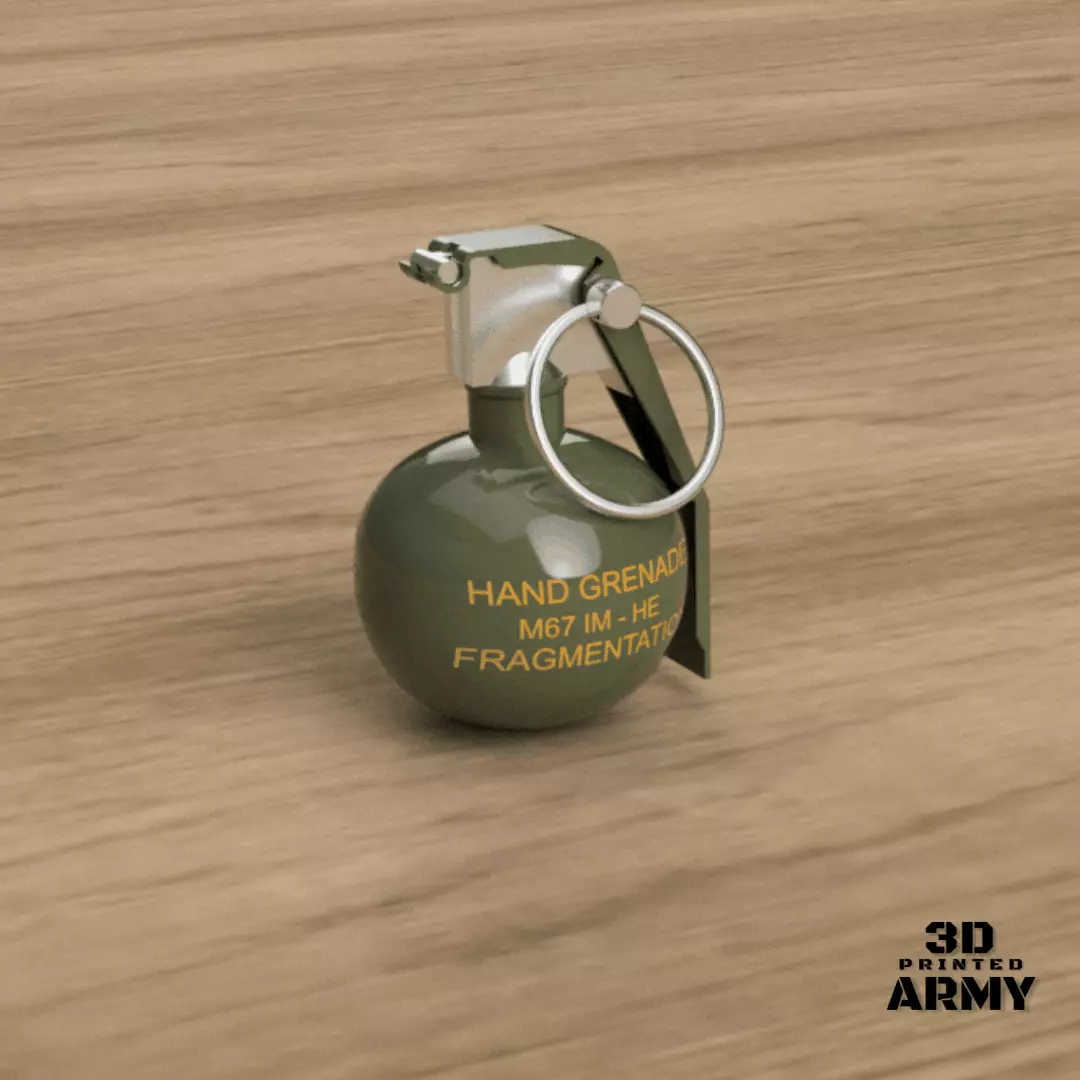 GRENADE US M-67 - STL files - 3D printing  3D print model_0