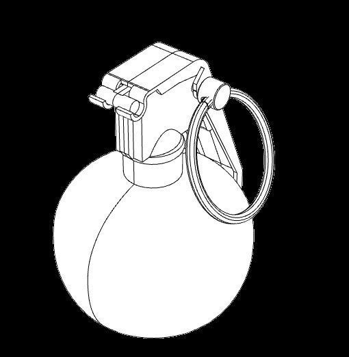 GRENADE US M-67 - STL files - 3D printing  3D print model_12