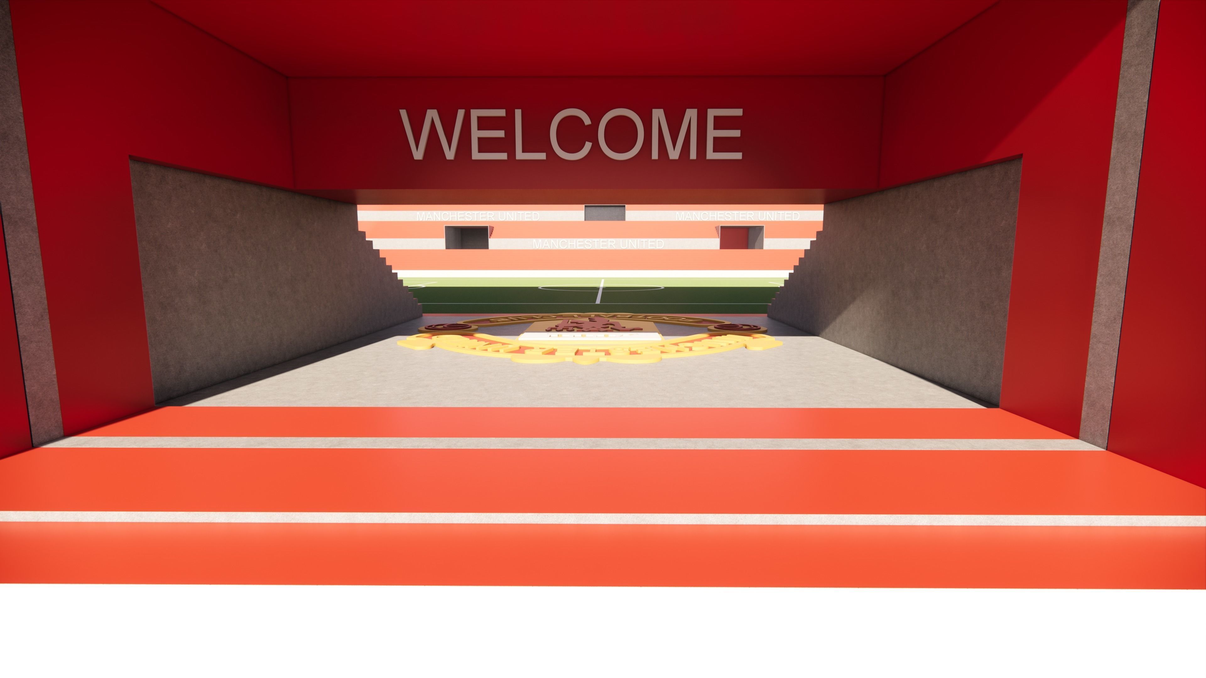 Soccer Stadium Revit- Manchester United Stadium Fan 3D model_5