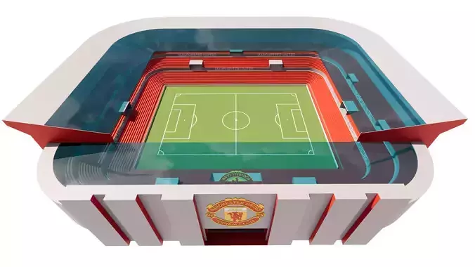 Soccer Stadium Revit- Manchester United Stadium Fan 3D model