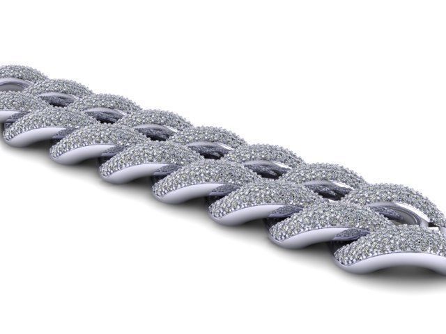 Cuban link 3D model_2