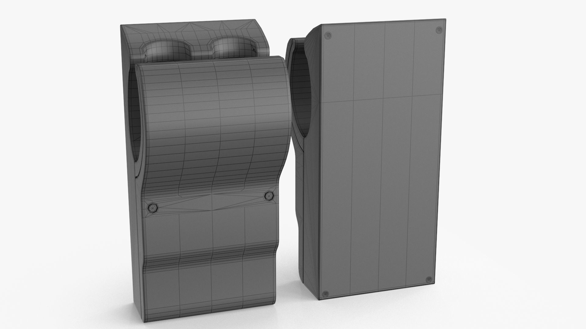 Hand Dryer Low-poly 3D model_14