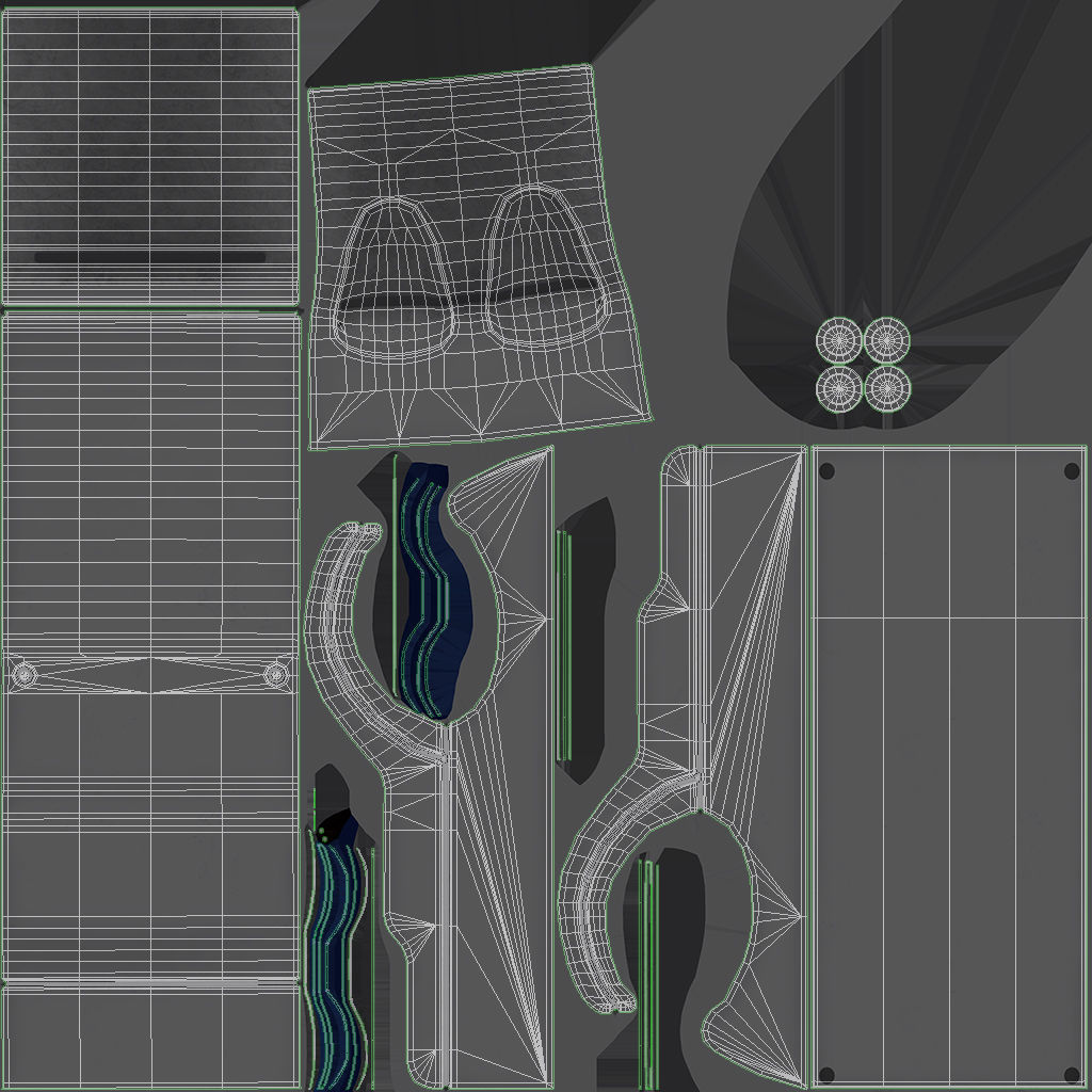 Hand Dryer Low-poly 3D model_15