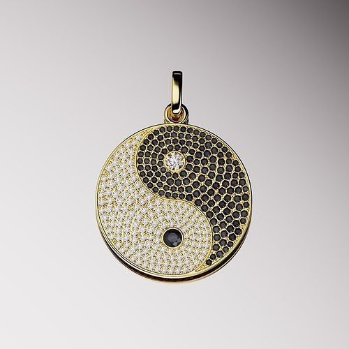 Pendant Yin Yang  3D print model