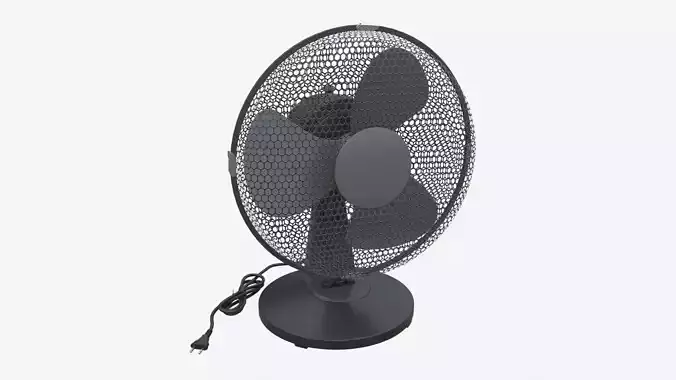 Table Fan Gray