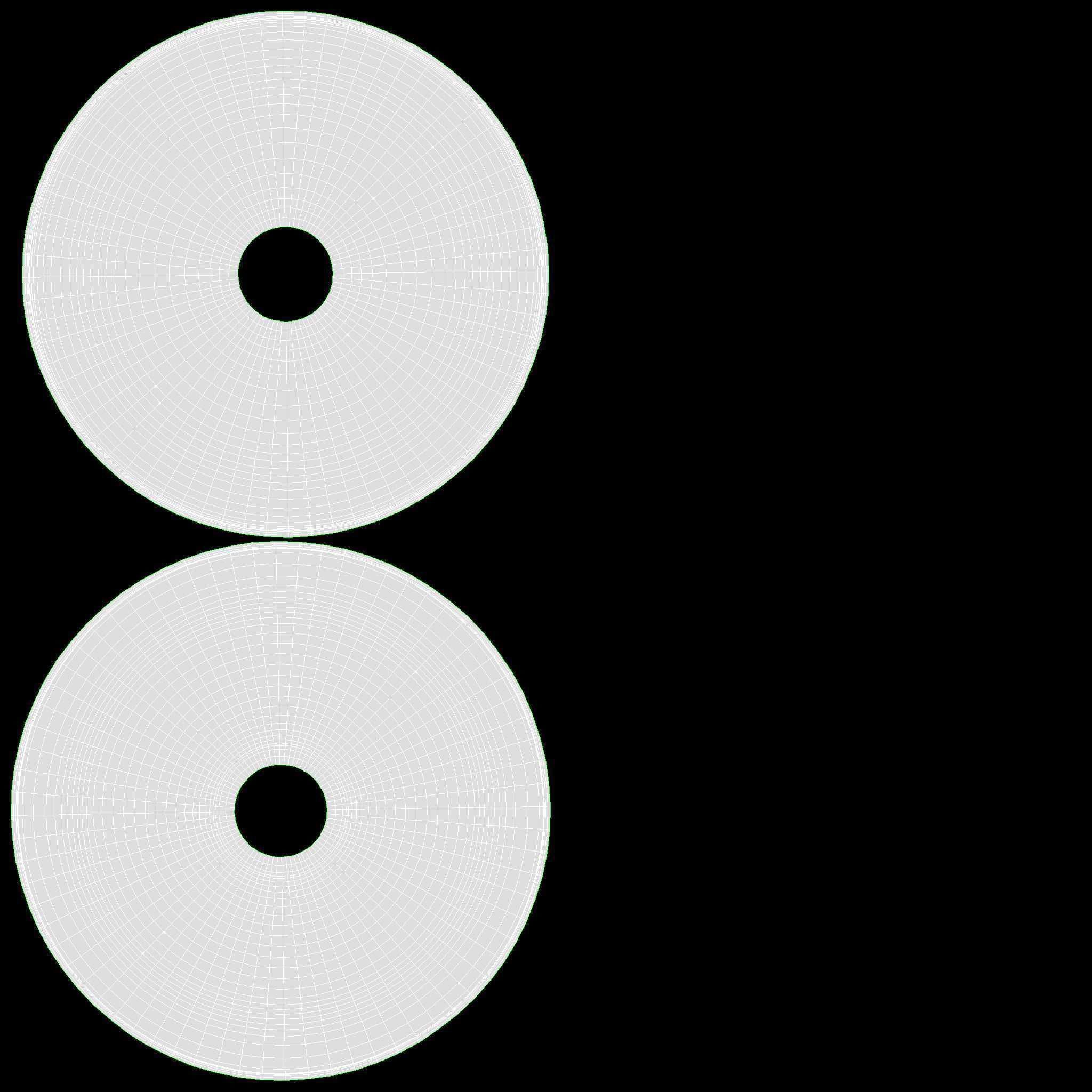 Table Fan White 3D model_9