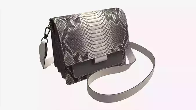 Women Shoulder Bag Leather Snake Skin