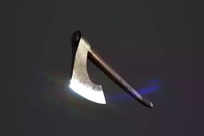 Bearded axe Low-poly 3D model