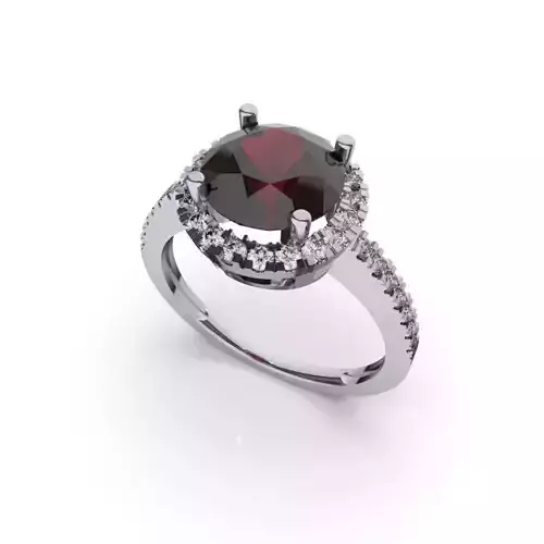 Fashion Diamond Ring 3D print model
