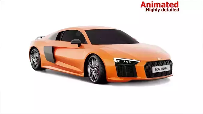 Audi R8 V10 Plus 3D model 3D model