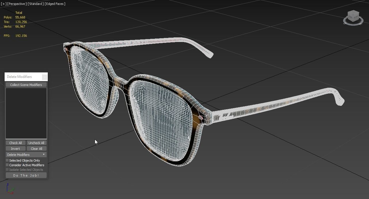 Ray Ban Leonard Non-polarized Tortoise Blue Gradient Sunglass 3D model_6