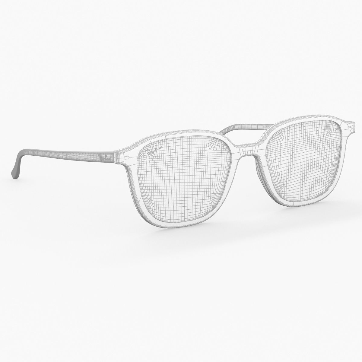 Ray Ban Leonard Non-polarized Tortoise Blue Gradient Sunglass 3D model_34