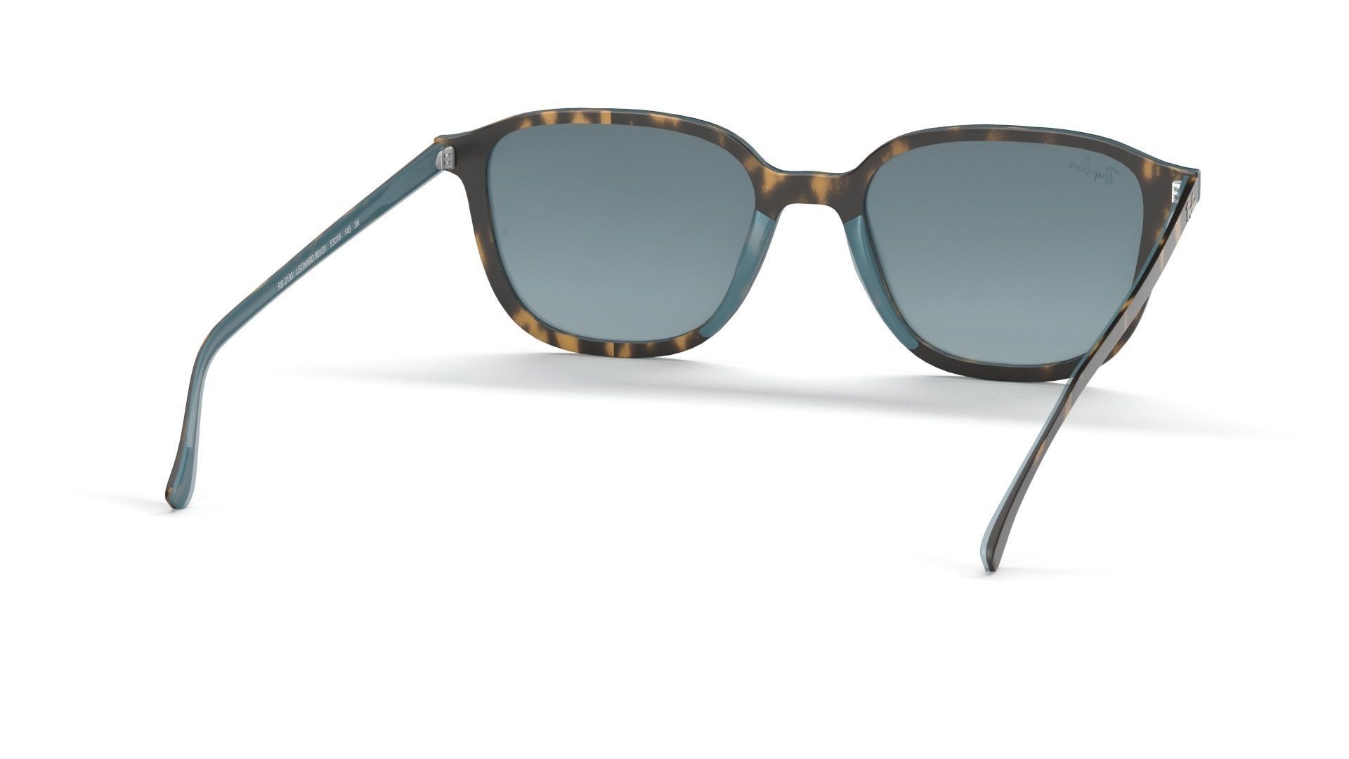 Ray Ban Leonard Non-polarized Tortoise Blue Gradient Sunglass 3D model_22