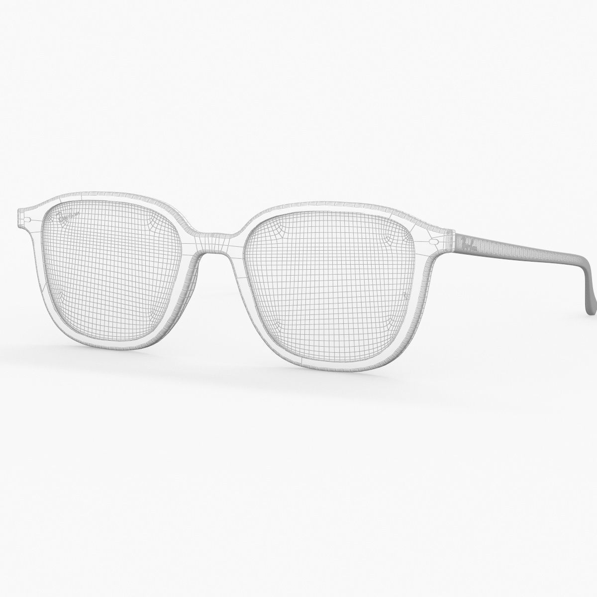 Ray Ban Leonard Non-polarized Tortoise Blue Gradient Sunglass 3D model_32