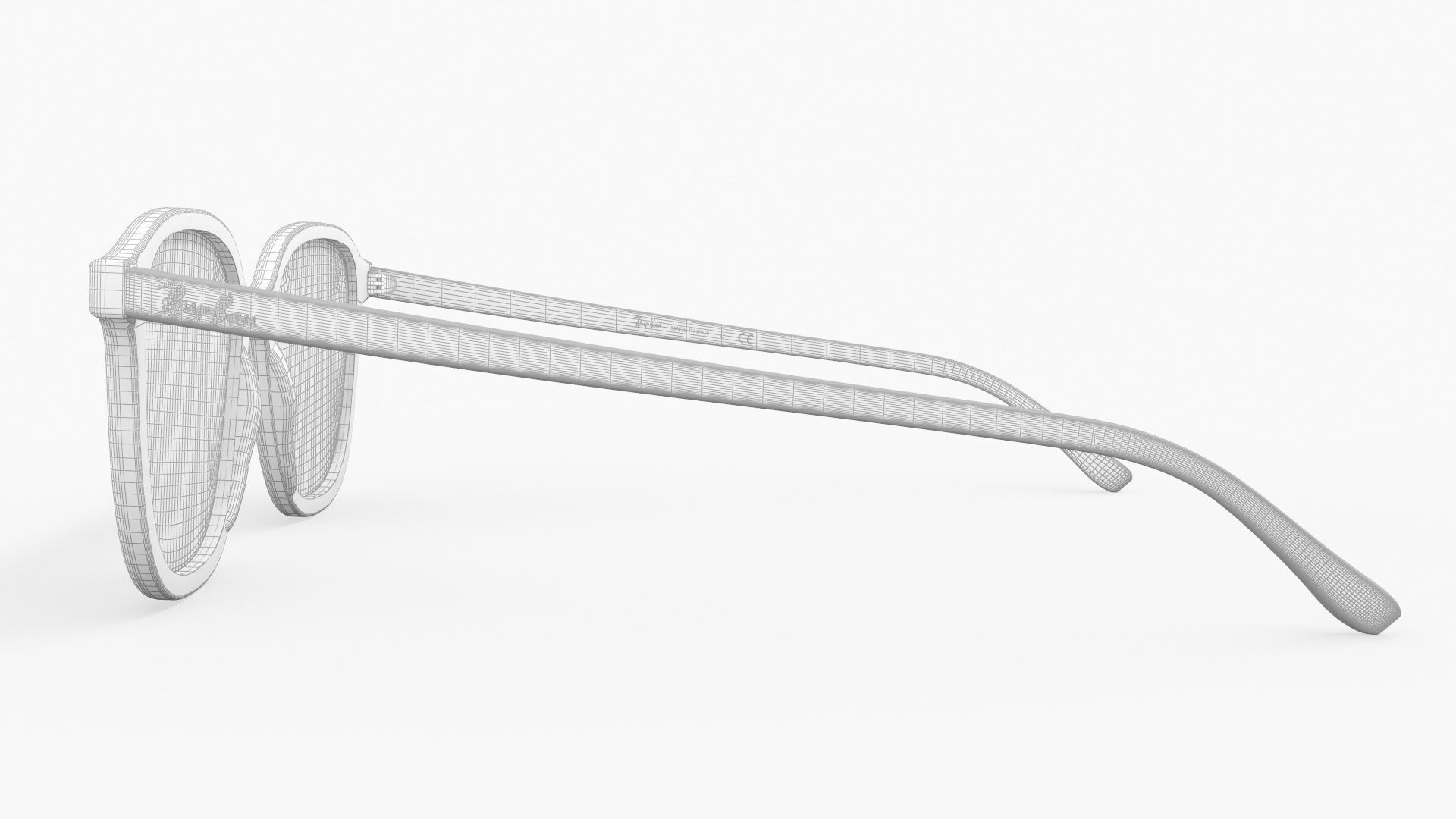 Ray Ban Leonard Non-polarized Tortoise Blue Gradient Sunglass 3D model_9