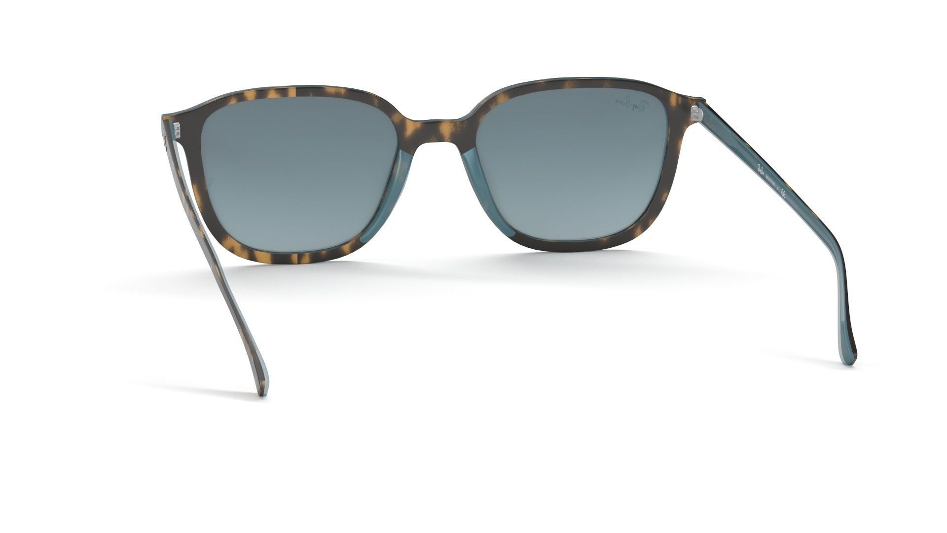 Ray Ban Leonard Non-polarized Tortoise Blue Gradient Sunglass 3D model_23