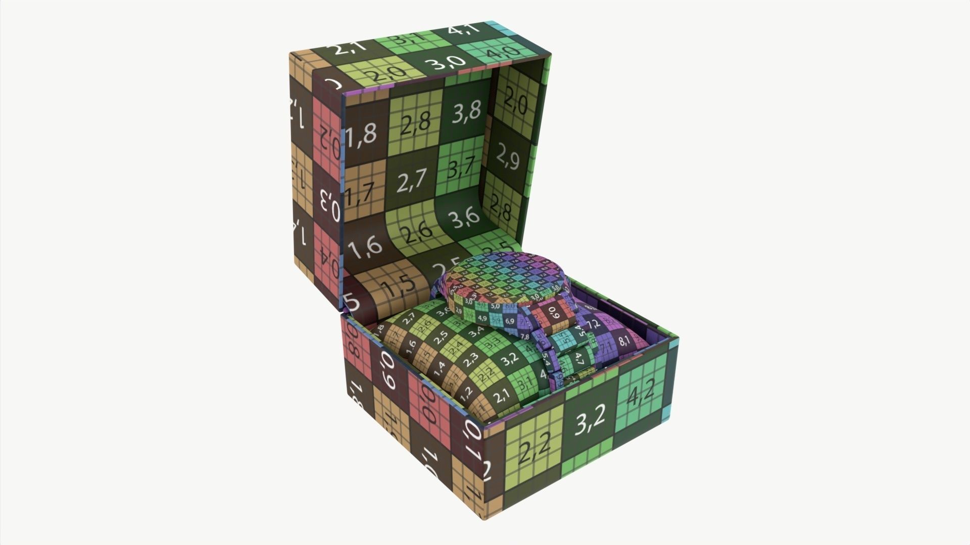 Wristwatch with Steel Bracelet in box 02 3D model_8