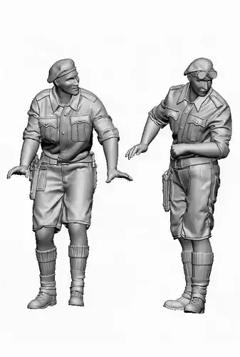 British M3 Grant crew North Africa