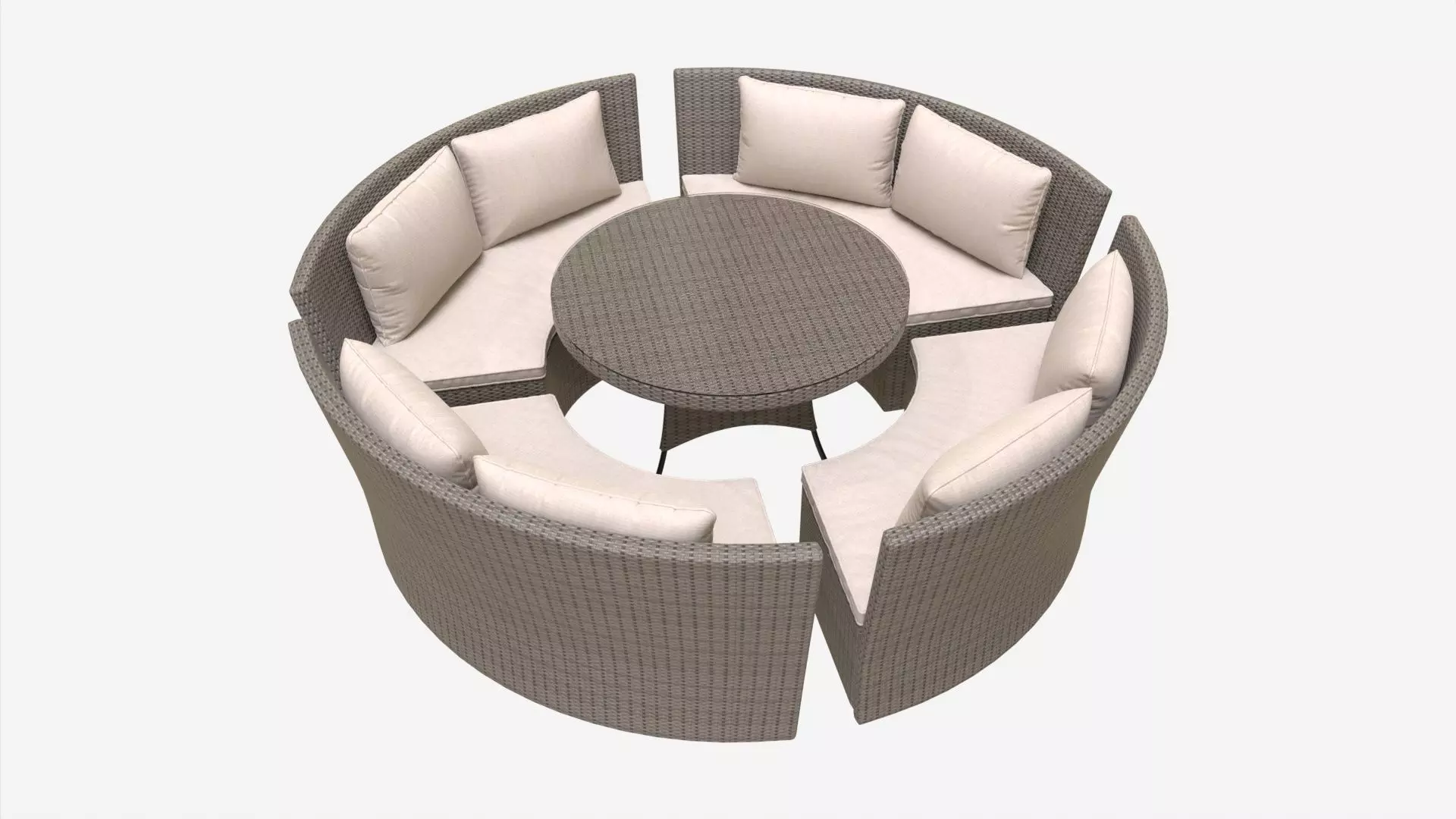 Garden furniture set Veneto 3D model