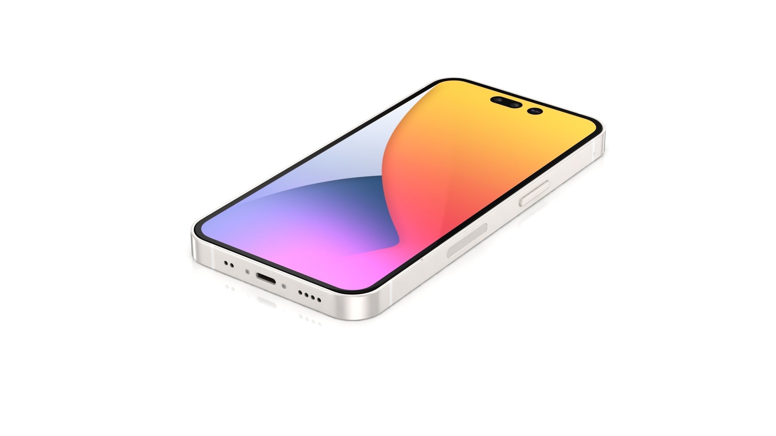 Apple iPhone 14 Low-poly 3D model_9