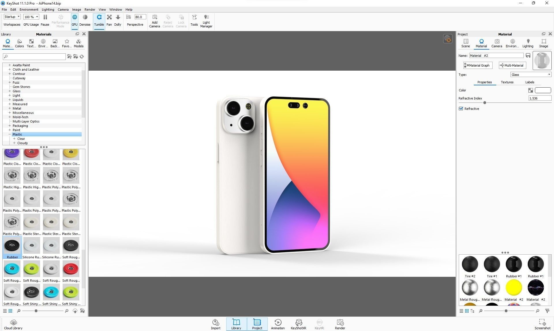 Apple iPhone 14 Low-poly 3D model_30