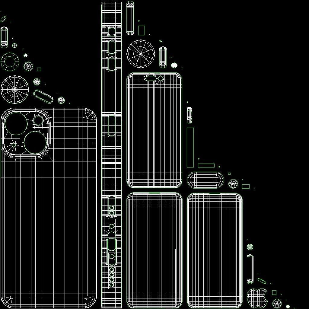 Apple iPhone 14 Low-poly 3D model_31