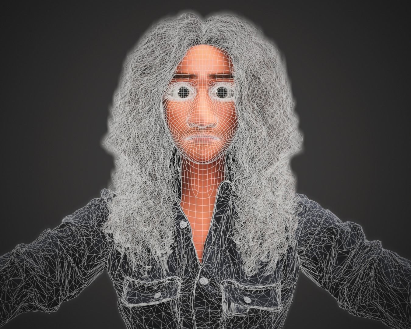 Stylized Cartoon Bruno man character rigged Low-poly 3D model_15