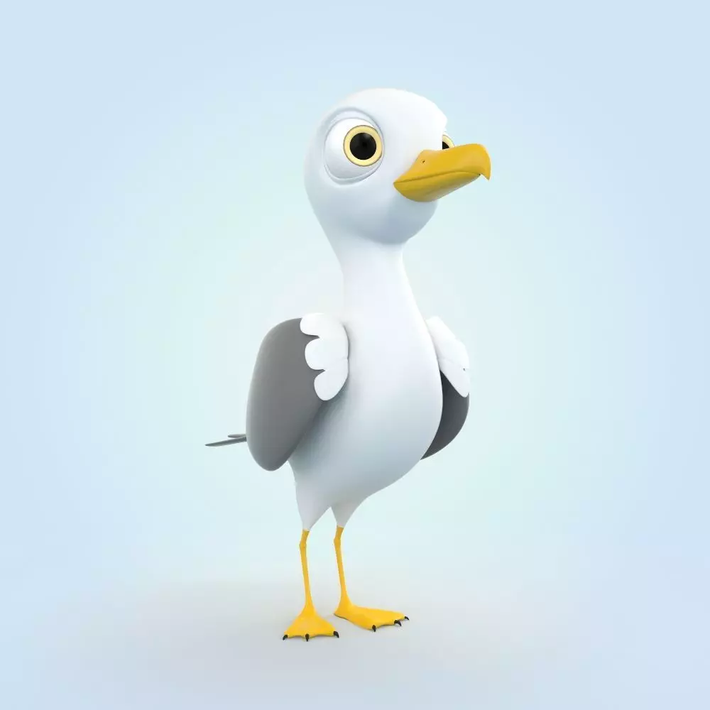 Seagull 3D model_0