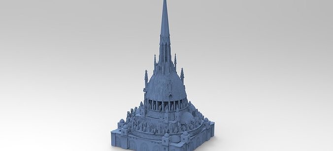 Desert Persian Fortress Tower 3 3D model