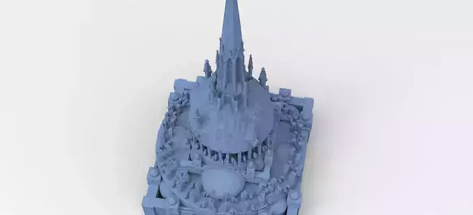 Desert Persian Fortress Tower 2  3D model