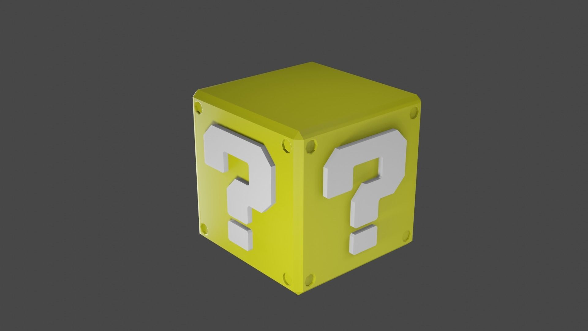 Question Block - Lucky Block - Game asset  3D model_1
